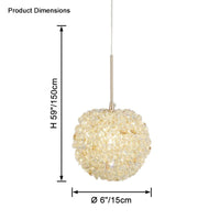WOMO Small Crystal Globe Pendant Light-WM2367