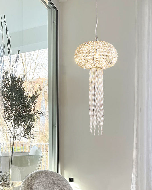 WOMO Jellyfish Beaded Crystal Chandelier-WM2371