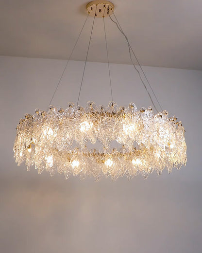 WOMO Leaf Glass Chandelier-WM2374