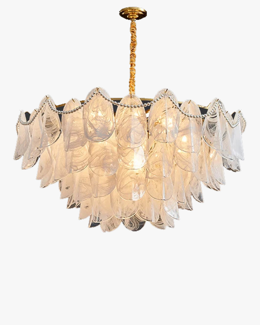 WOMO Tiered Glass Chandelier-WM2376