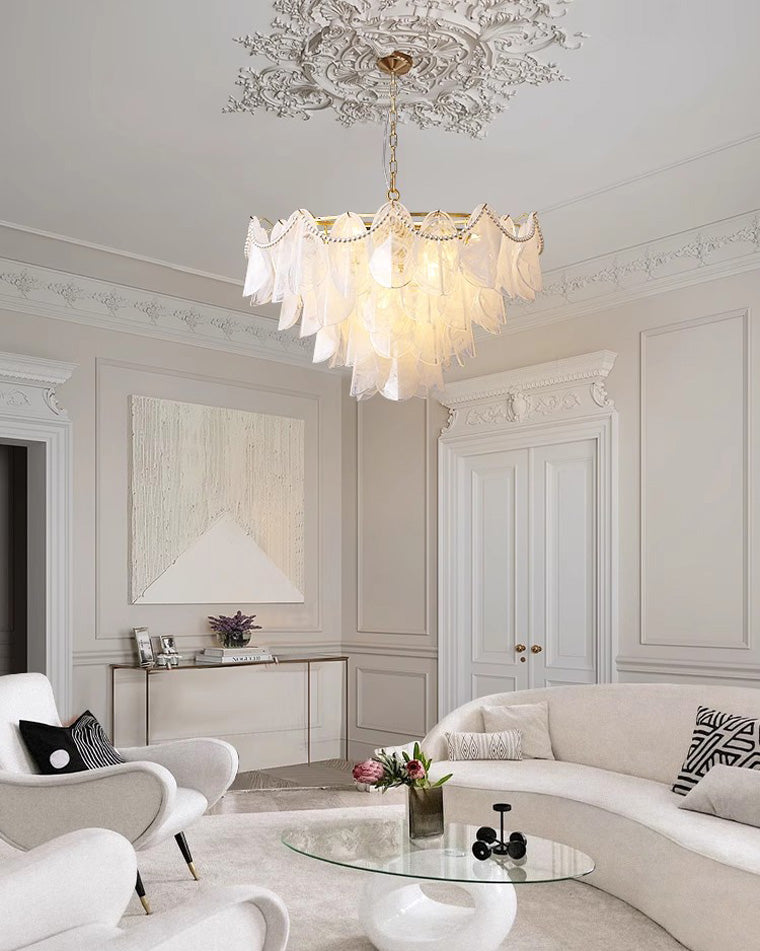 WOMO Tiered Glass Chandelier-WM2376