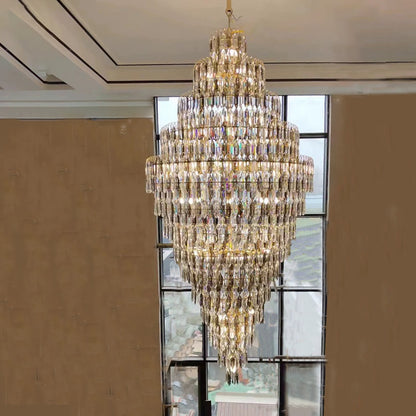 WOMO Tiered Tapers Crystal Chandelier-WM2382