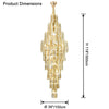 WOMO Tiered Tapers Crystal Chandelier-WM2382 thumbnail