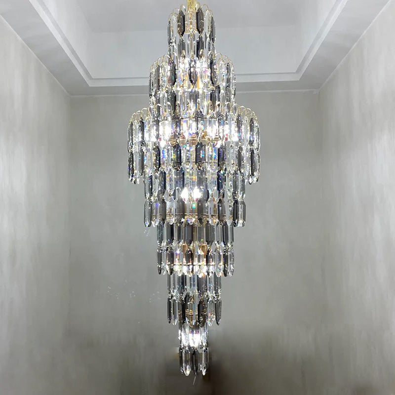 WOMO Tiered Tapers Crystal Chandelier-WM2382