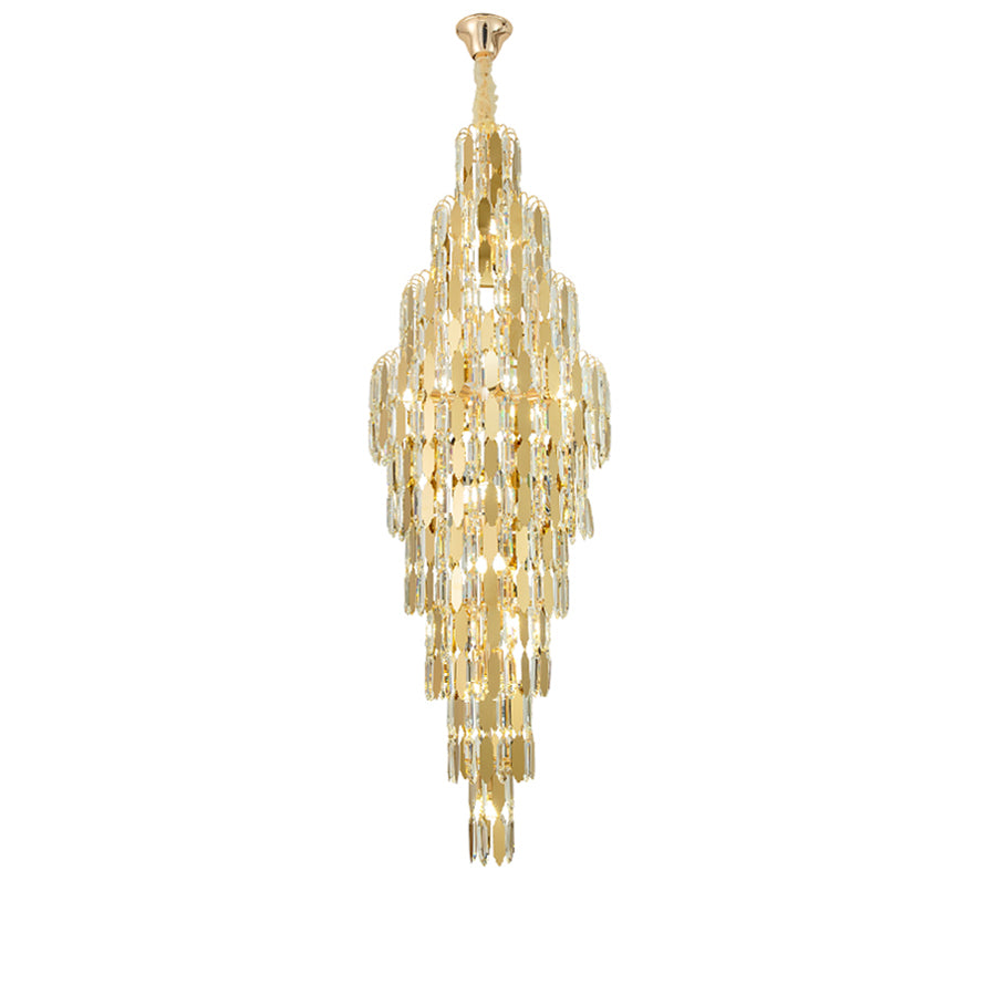 WOMO Tiered Tapers Crystal Chandelier-WM2382