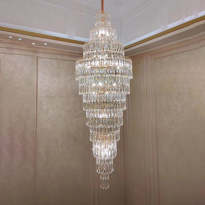 WOMO Tiered Tapers Crystal Chandelier-WM2382