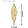 WOMO Tiered Tapers Crystal Chandelier-WM2382 thumbnail