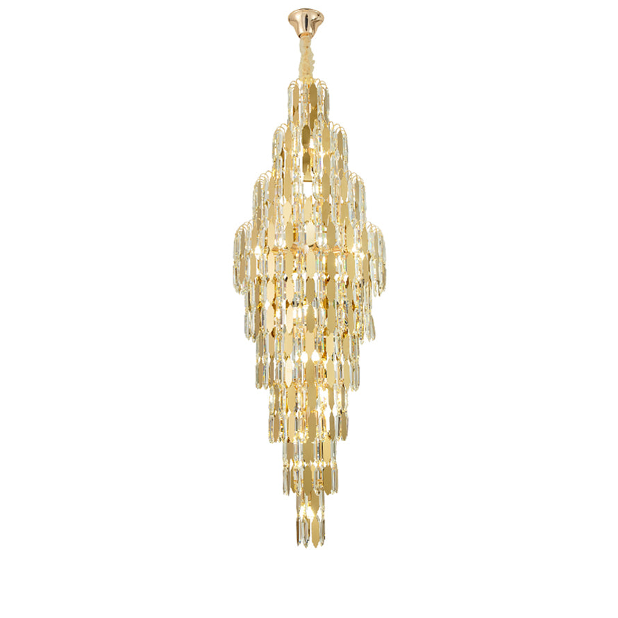 WOMO Tiered Tapers Crystal Chandelier-WM2382