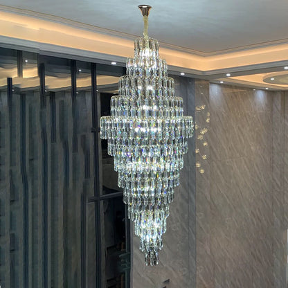 WOMO Tiered Tapers Crystal Chandelier-WM2382