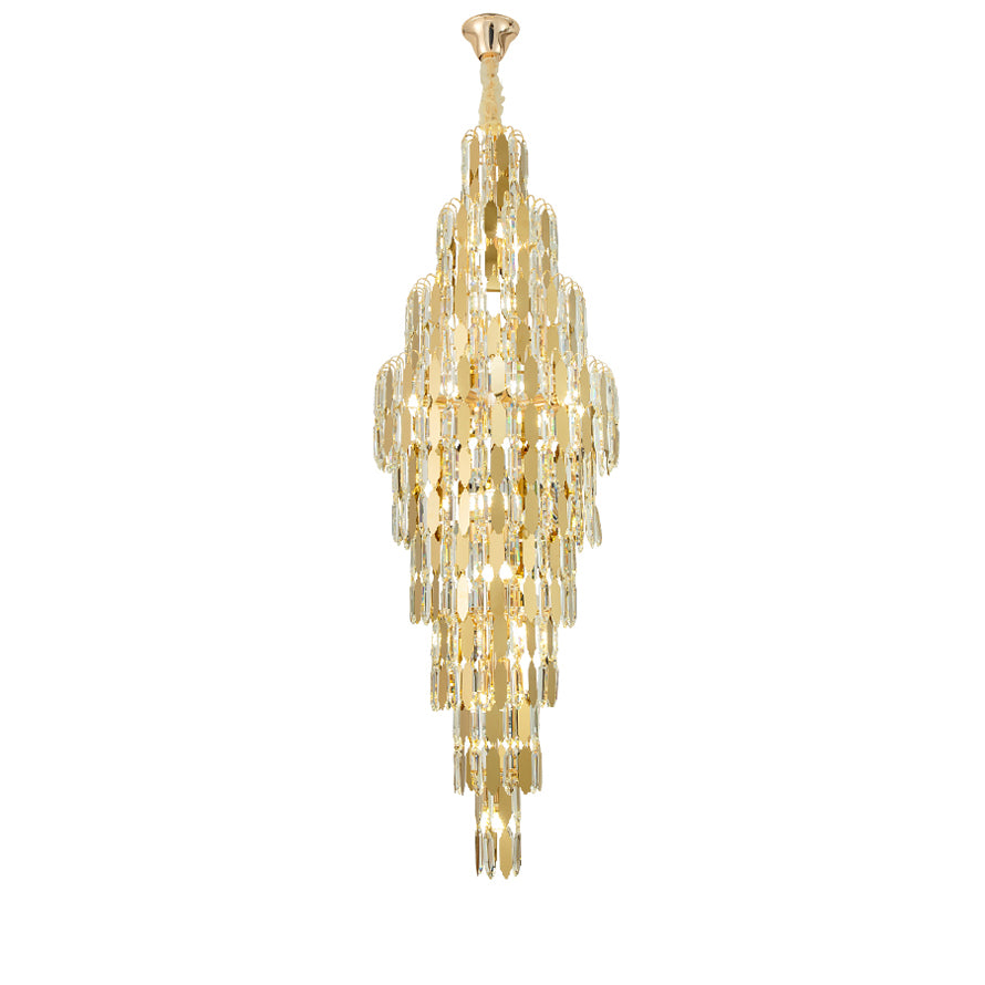 WOMO Tiered Tapers Crystal Chandelier-WM2382