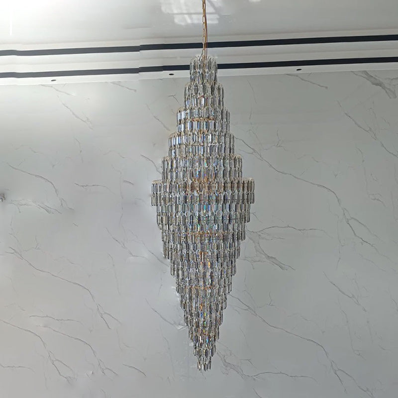 WOMO Tiered Tapers Crystal Chandelier-WM2382