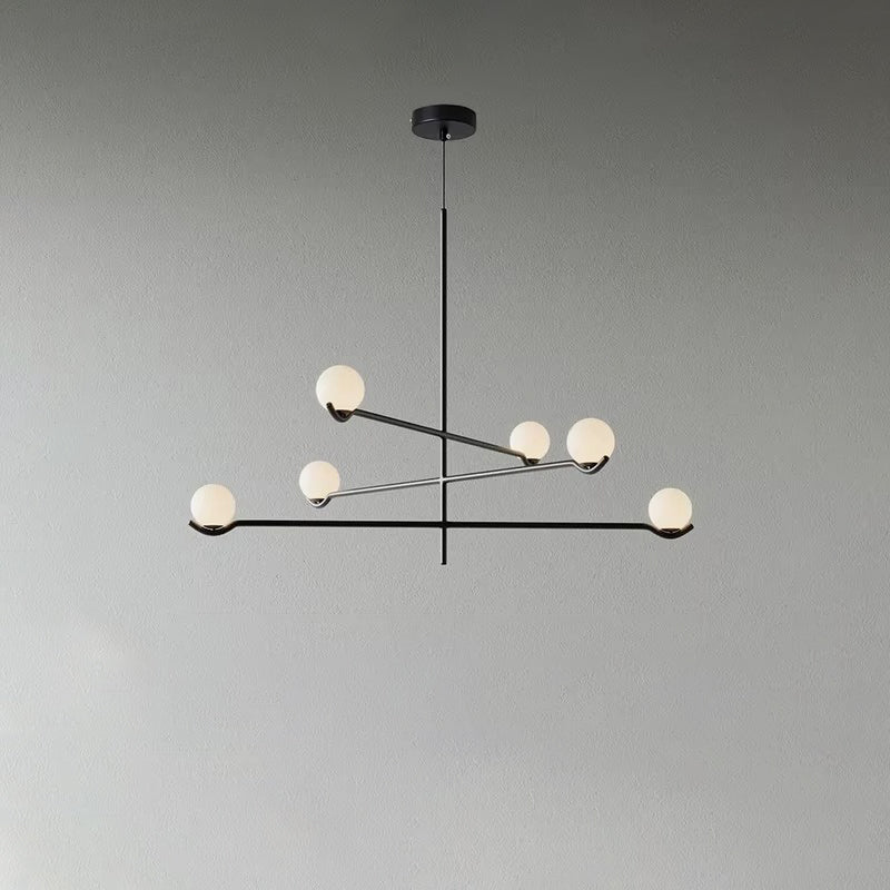 WOMO Adjustable Glass Ball Chandelier-WM2584