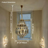 WOMO Tiered taper Crystal Foyer Chandelier-WM2384 thumbnail