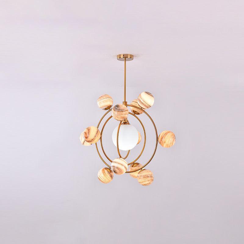 WOMO Planet Glass Chandelier-WM2385