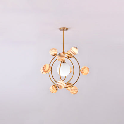 WOMO Planet Glass Chandelier-WM2385