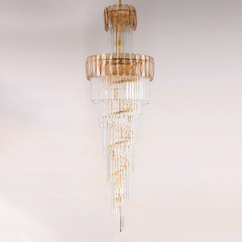 WOMO Cascading Crystal Chandelier-WM2387