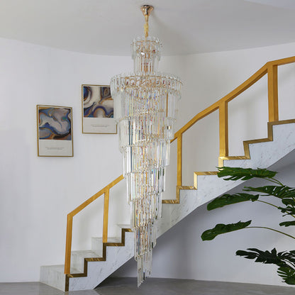 WOMO Cascading Crystal Chandelier-WM2387