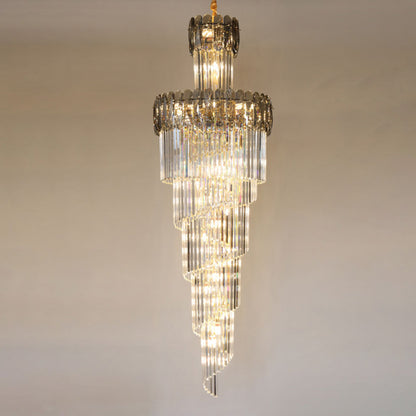 WOMO Cascading Crystal Chandelier-WM2387