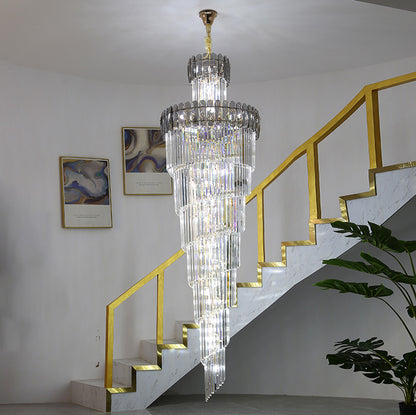 WOMO Cascading Crystal Chandelier-WM2387