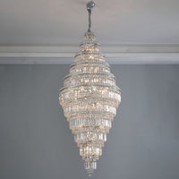 WOMO Large Tiered Crystal Chandelier-WM2389