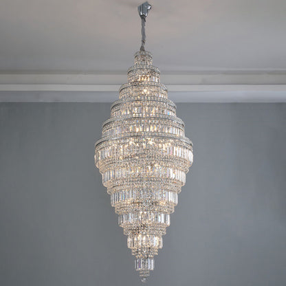 WOMO Large Tiered Crystal Chandelier-WM2389