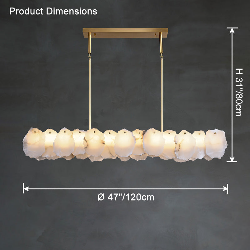 WOMO Linear Alabaster Chandelier-WM2392b