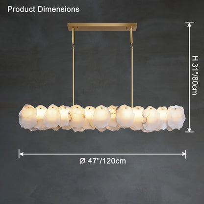 WOMO Linear Alabaster Chandelier-WM2392b