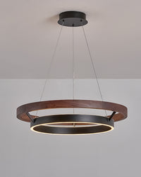 WOMO Circular Wood Led Chandelier-WM2492