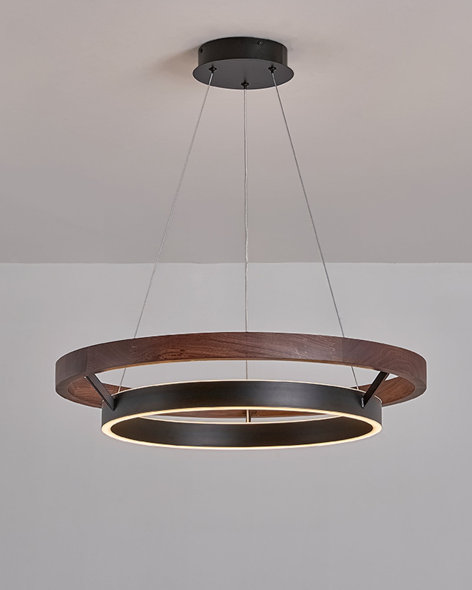 WOMO Circular Wood Led Chandelier-WM2492