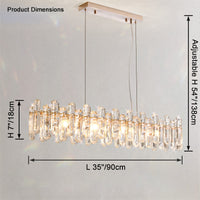 WOMO Crystal Linear Chandelier-WM2383