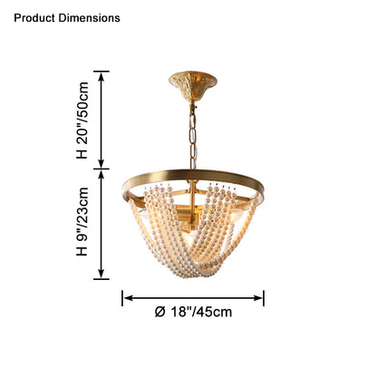 WOMO Pearl Beaded Pendant Light-WM2407