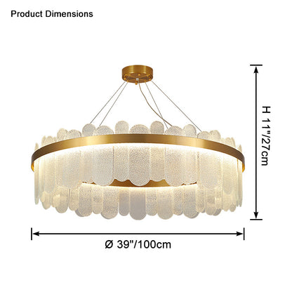 WOMO Circular Glass Chandelier-WM2409