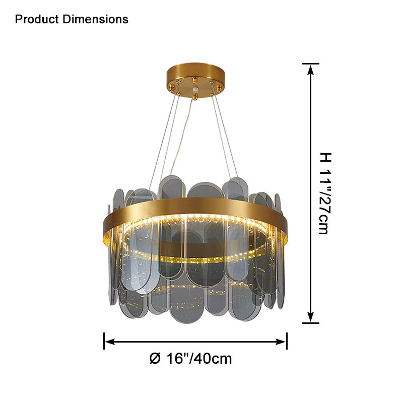 WOMO Circular Glass Chandelier-WM2409