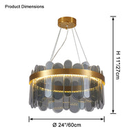 WOMO Circular Glass Chandelier-WM2409