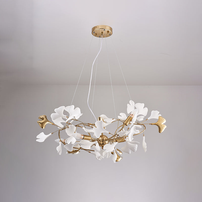 WOMO Ginkgo Ceramic Chandelier-WM2411