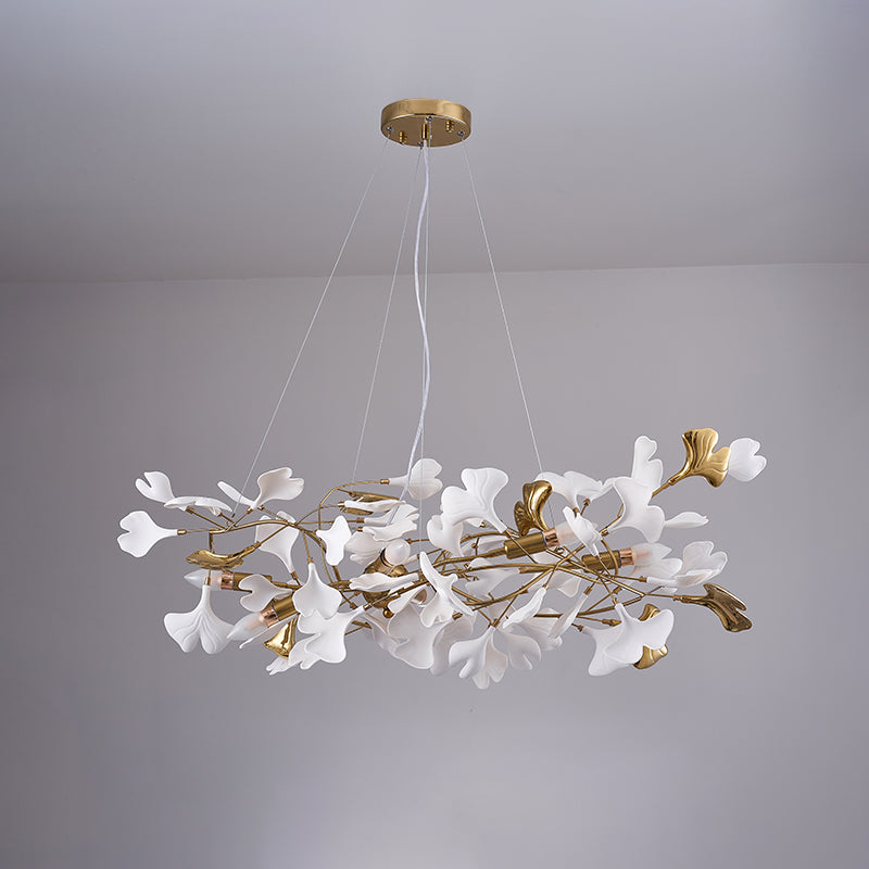 WOMO Ginkgo Ceramic Chandelier-WM2411