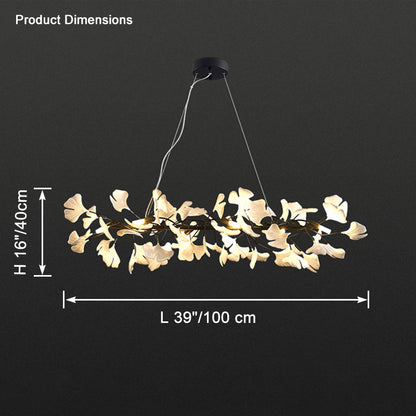 WOMO Gingko Linear Chandelier-WM2413