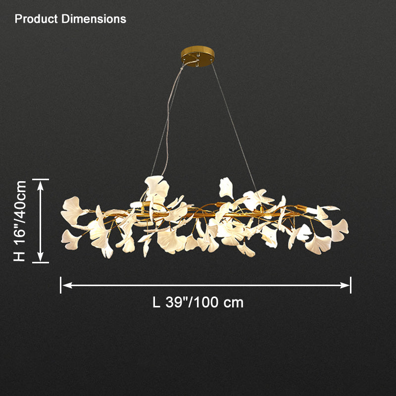 WOMO Gingko Linear Chandelier-WM2413