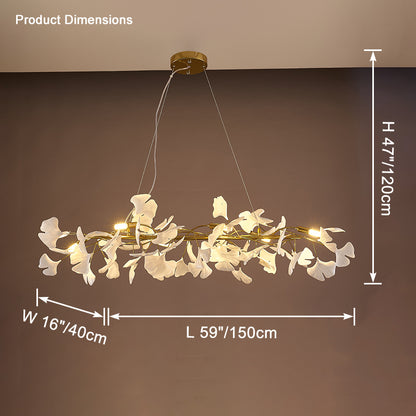 WOMO Gingko Linear Chandelier-WM2413