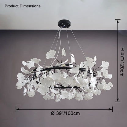 WOMO Gingko Round Chandelier-WM2414