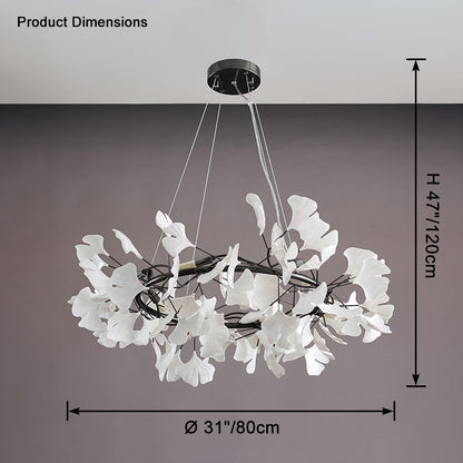 WOMO Gingko Round Chandelier-WM2414