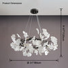 WOMO Gingko Round Chandelier-WM2414 thumbnail