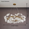 WOMO Gingko Round Chandelier-WM2414 thumbnail