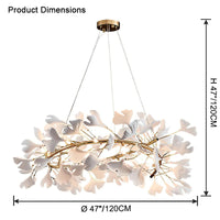 WOMO Gingko Spiral Chandelier-WM2416