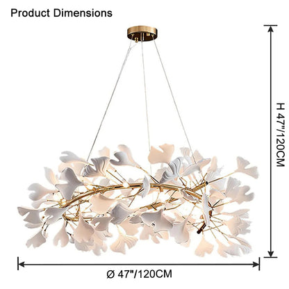 WOMO Gingko Spiral Chandelier-WM2416