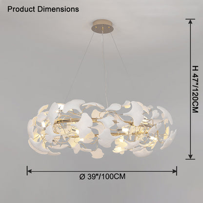 WOMO Gingko Round Chandelier-WM2419