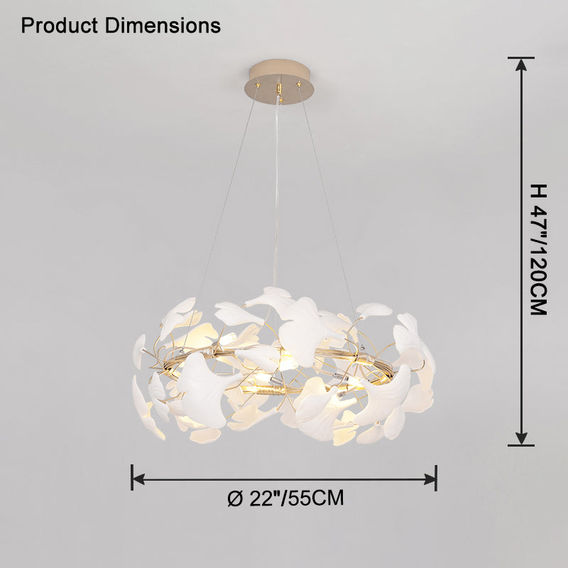 WOMO Gingko Round Chandelier-WM2419