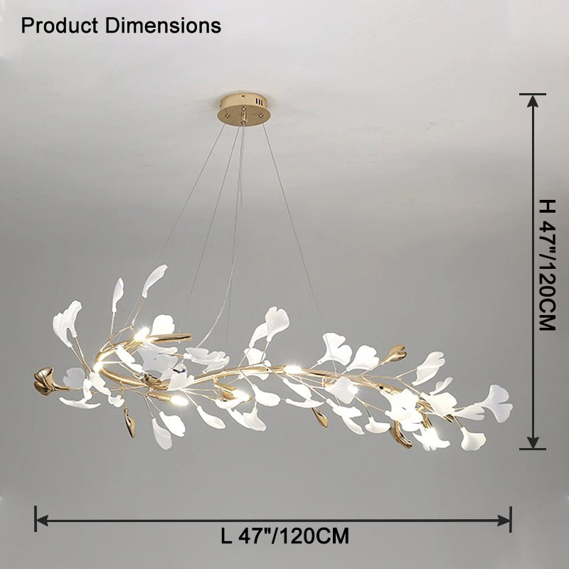 WOMO Gingko Linear Chandelier-WM2421