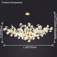 WOMO Gingko Branch Chandelier-WM2424