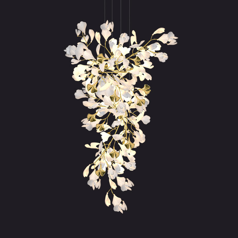 WOMO Gingko Long Staircase Chandelier-WM2425